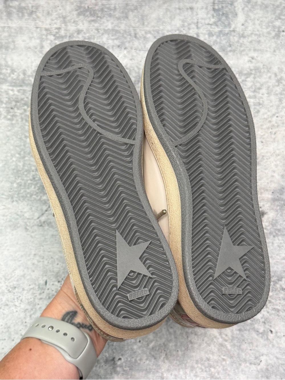 Golden Goose Ball Star Sneakers Milk/Taupe/Beige 36 - Picture 6 of 8
